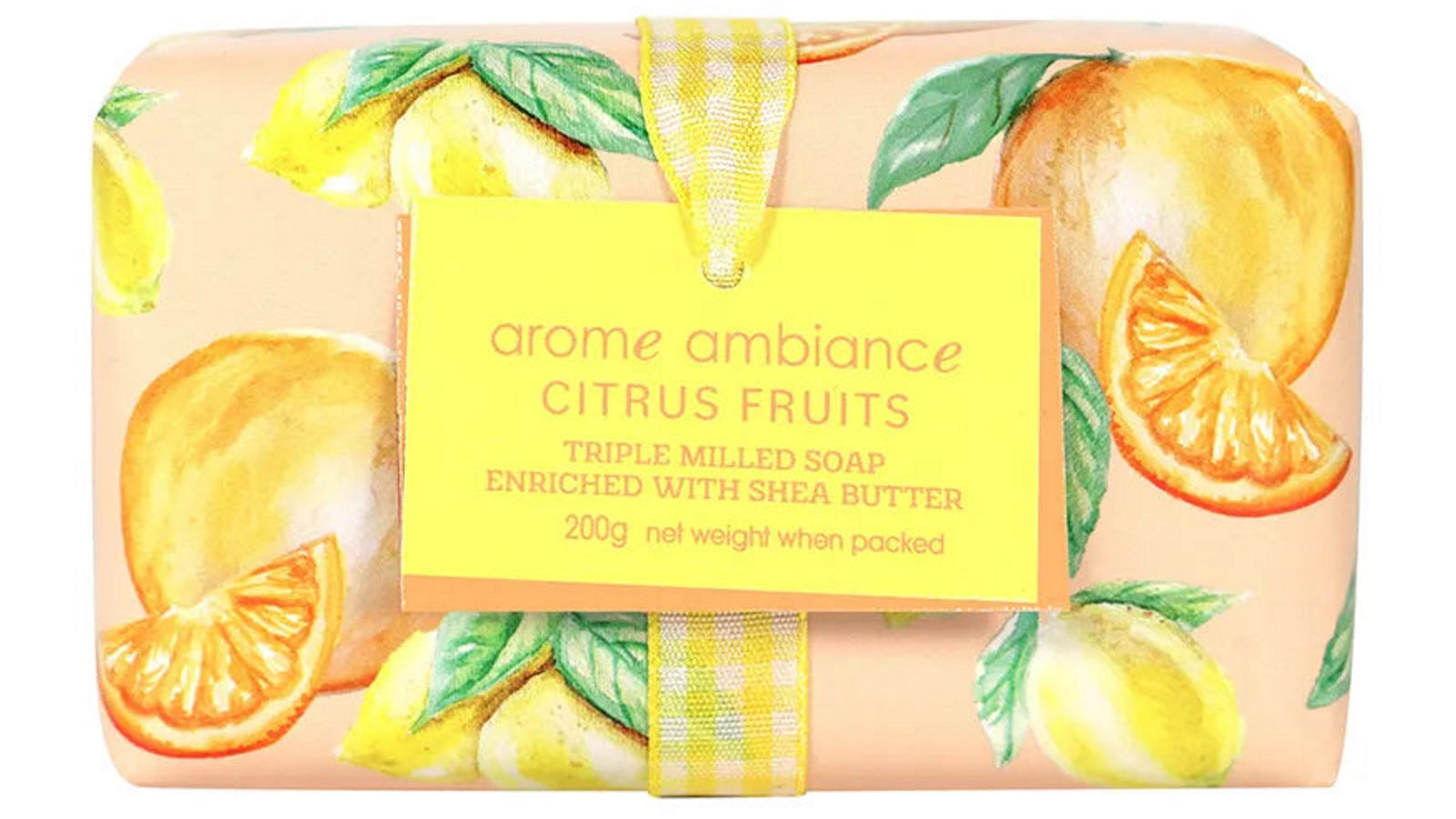 Arome Ambiance 200g Triple Milled Soap Bar with Shea Butter Citrus Fruits