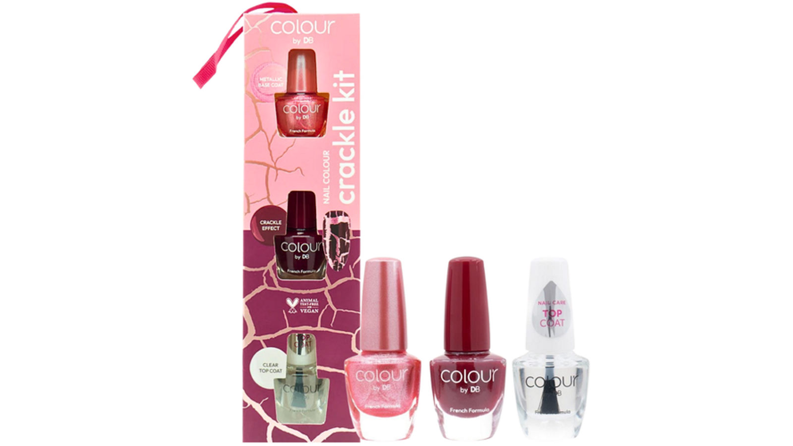 Designer Brands Nail Colour - Crackle Kit Cracked Cherry