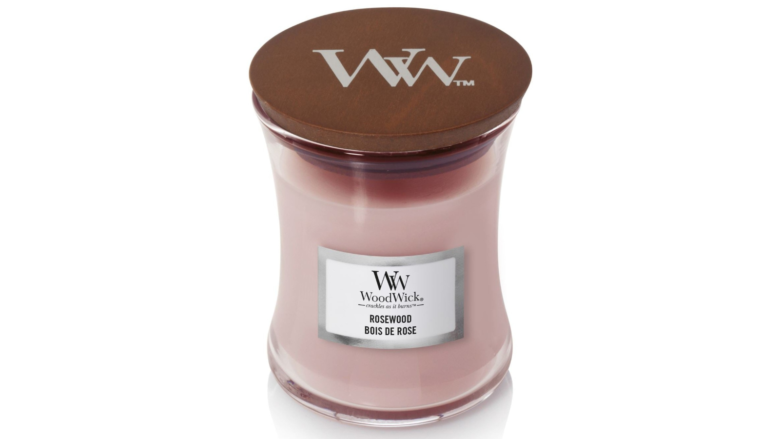 Woodwick Rosewood Mini Hourglass Candle - 85g