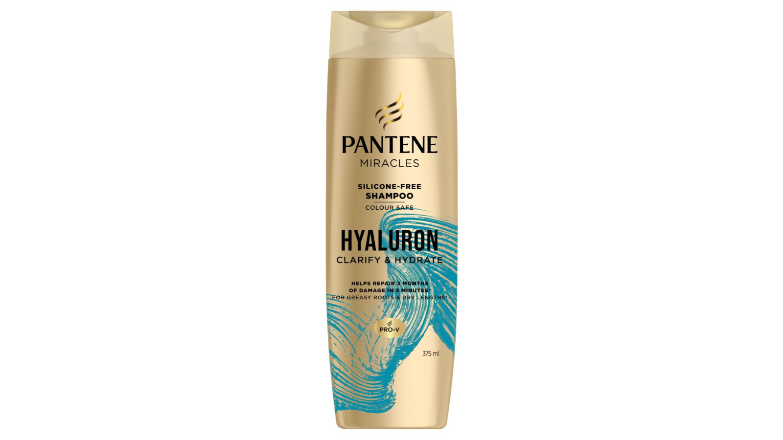 Pantene Pro-V Miracles Clarify and Hydrate Shampoo with Hyaluronic Acid - 375ml