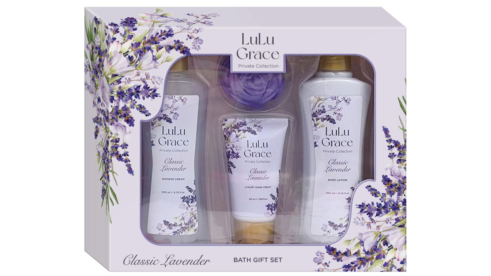 Lulu Grace 5 Piece Classic Lavender Pamper Gift Set