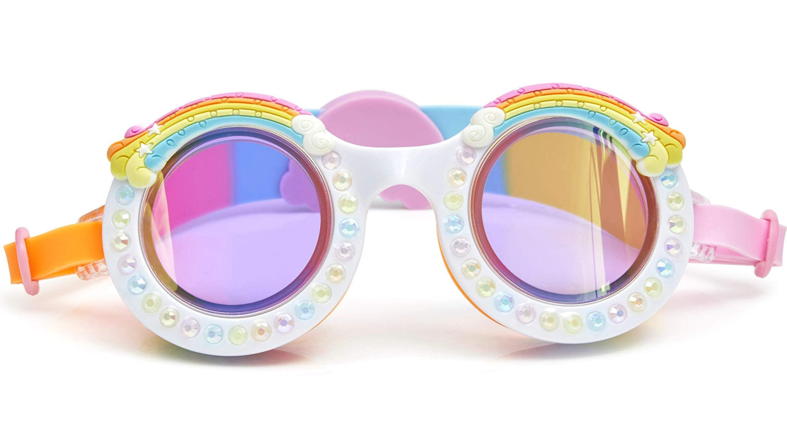 Bling20 Good Vibes Rainbow Swimming Goggles