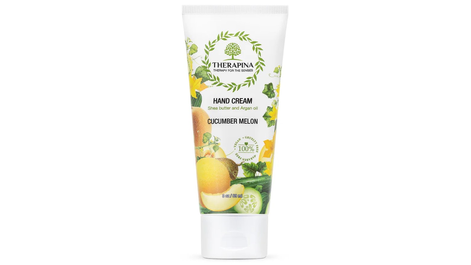 Therapina Cucumber Hand Cream for Dry Hands Soothing and Hydrating Formula - 75g