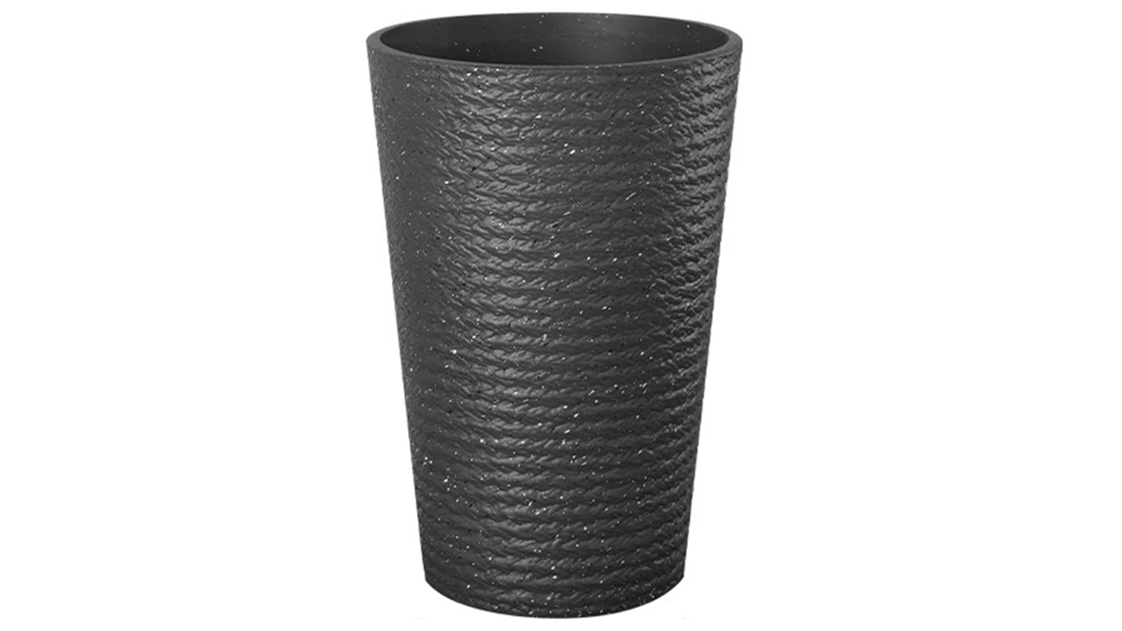 TODO 52cm Plastic Resin Floor Standing Flower Pot - Black
