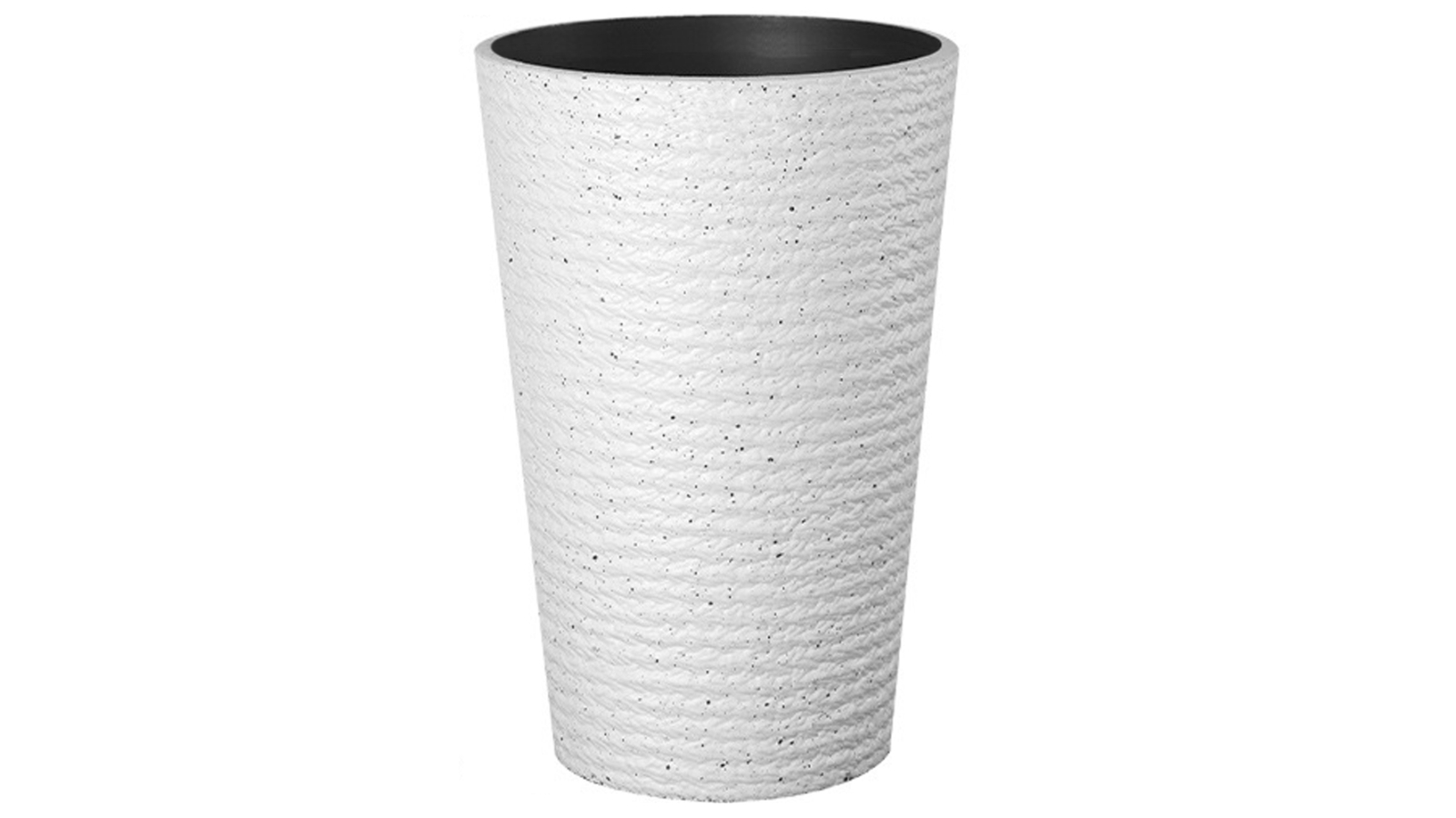 TODO 52cm Plastic Resin Floor Standing Flower Pot - White