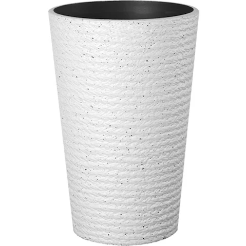 TODO 52cm Plastic Resin Floor Standing Flower Pot - White