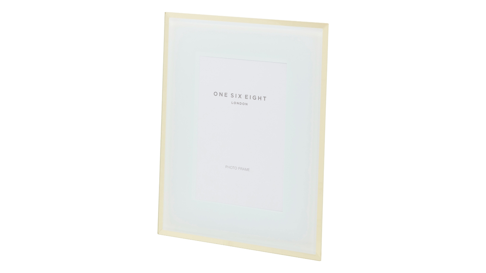One Six Eight London 6 x 4 Glass Photo Frame - White/Gold