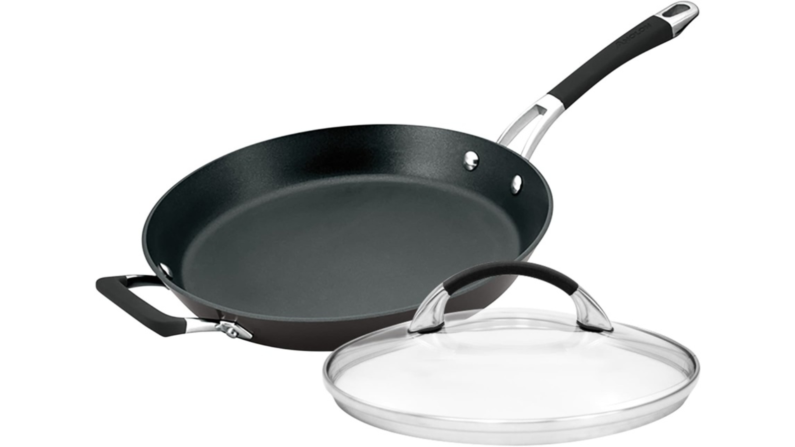 Anolon Endurance+ Open French Skillet with Bonus Lid Non-Stick Surface - 30cm