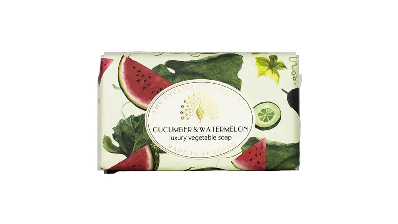 The English Soap Company Cucumber and Watermelon Boxed Soap Bar - 190g
