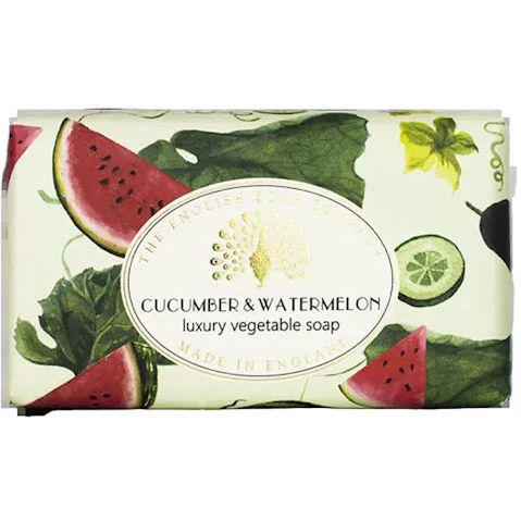 The English Soap Company Cucumber and Watermelon Boxed Soap Bar - 190g