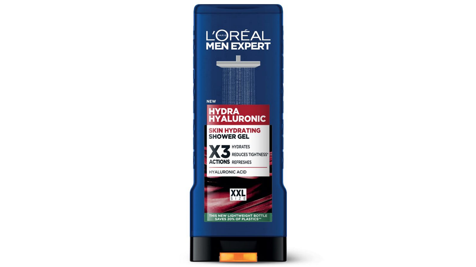 LOreal 400ml Men Expert Hydra Hyaluronic 24H Hydration Shower Gel for Body