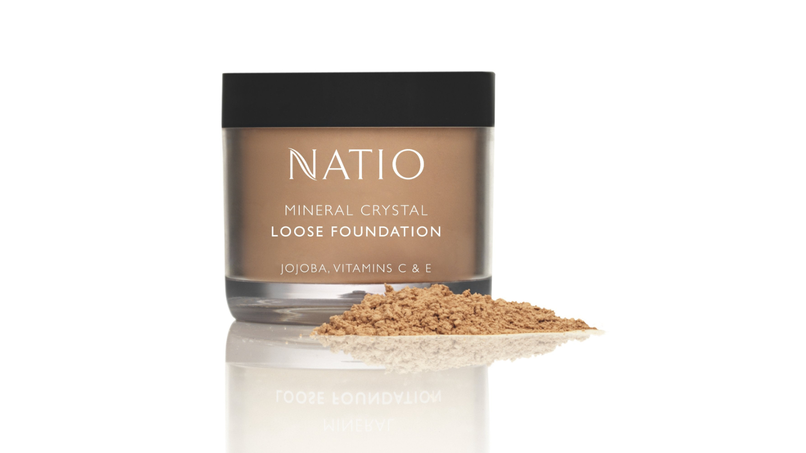 Natio Mineral Crystal Loose Foundation - Tan