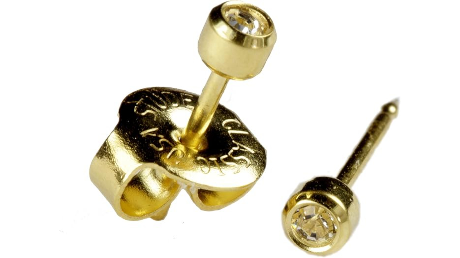 Studex System 75 24K Gold Plated Crystal Ear Piercing Stud - 0.3cm 