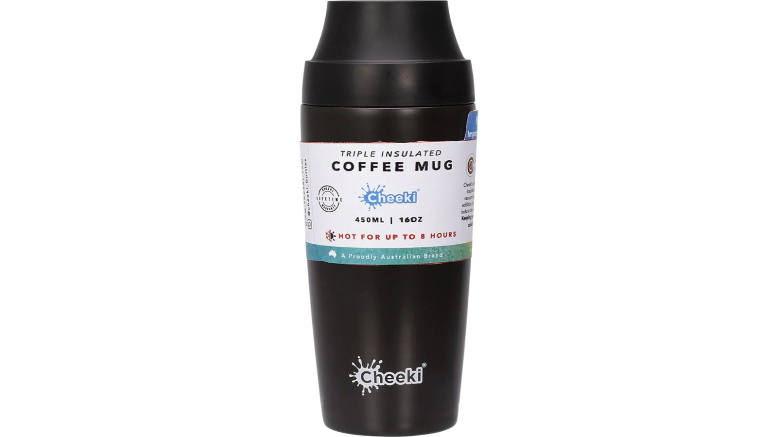 Cheeki Insulated Reusable Stainless Steel Coffee Chocolate Mug - 450ml