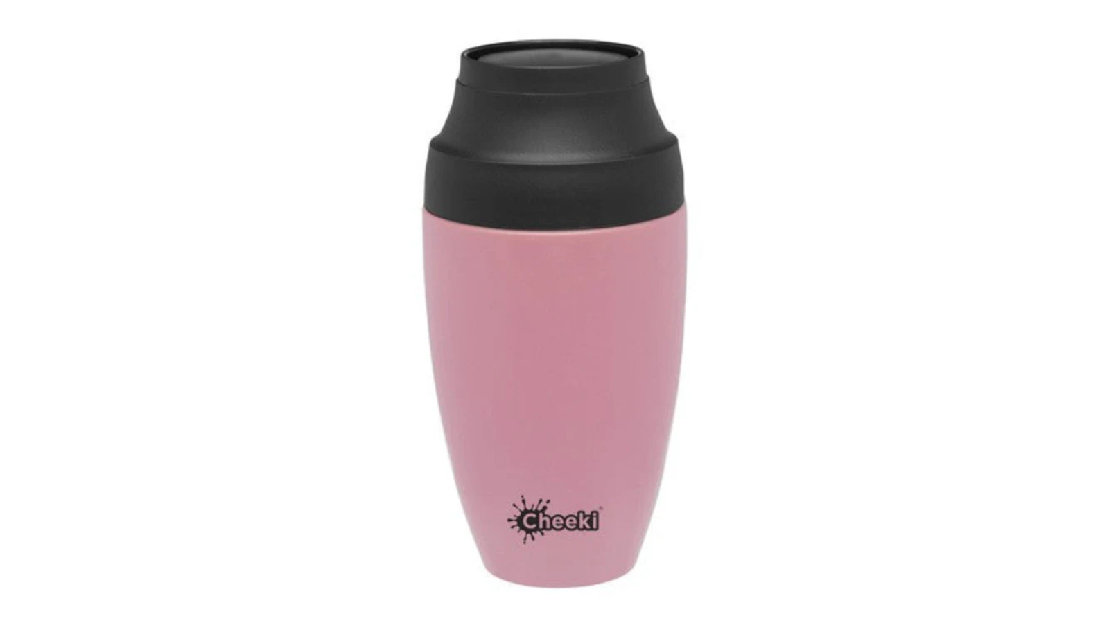 Cheeki Insulated Reusable Coffee Mug with Pink Lid - 350ml