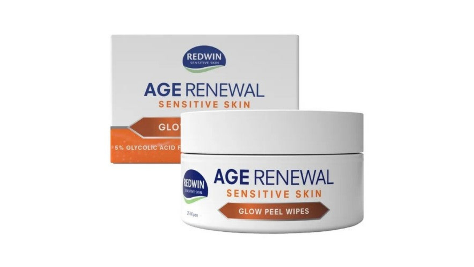 Redwin Pack of 25 Age Glow Peel Wipes
