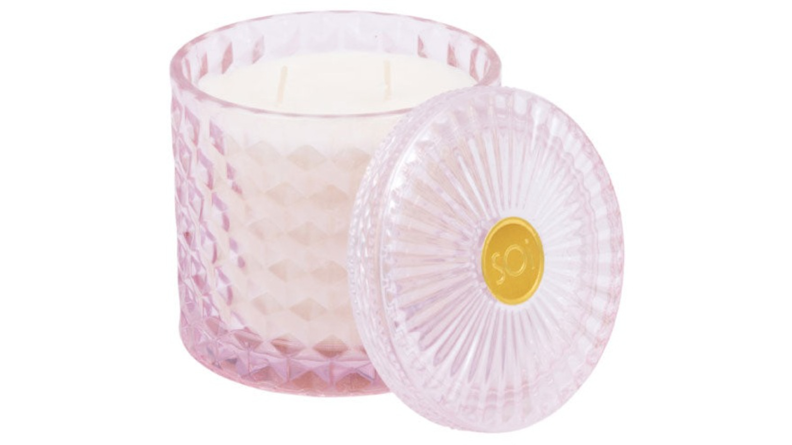 The Soi Co Pink Chiffon Shimmer Scented Soy Wax Candle - 425g