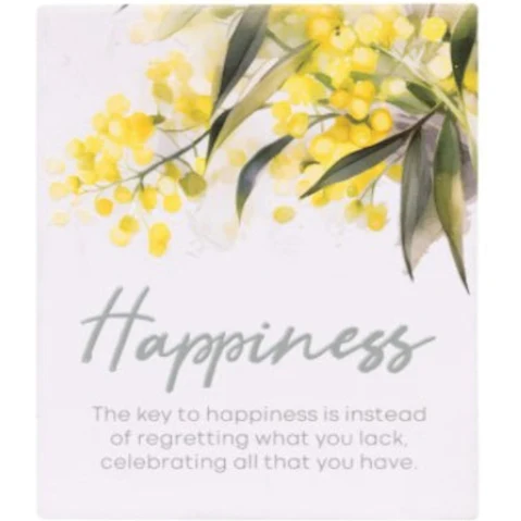 Splosh Native Blooms Verse Happiness Wall Art
