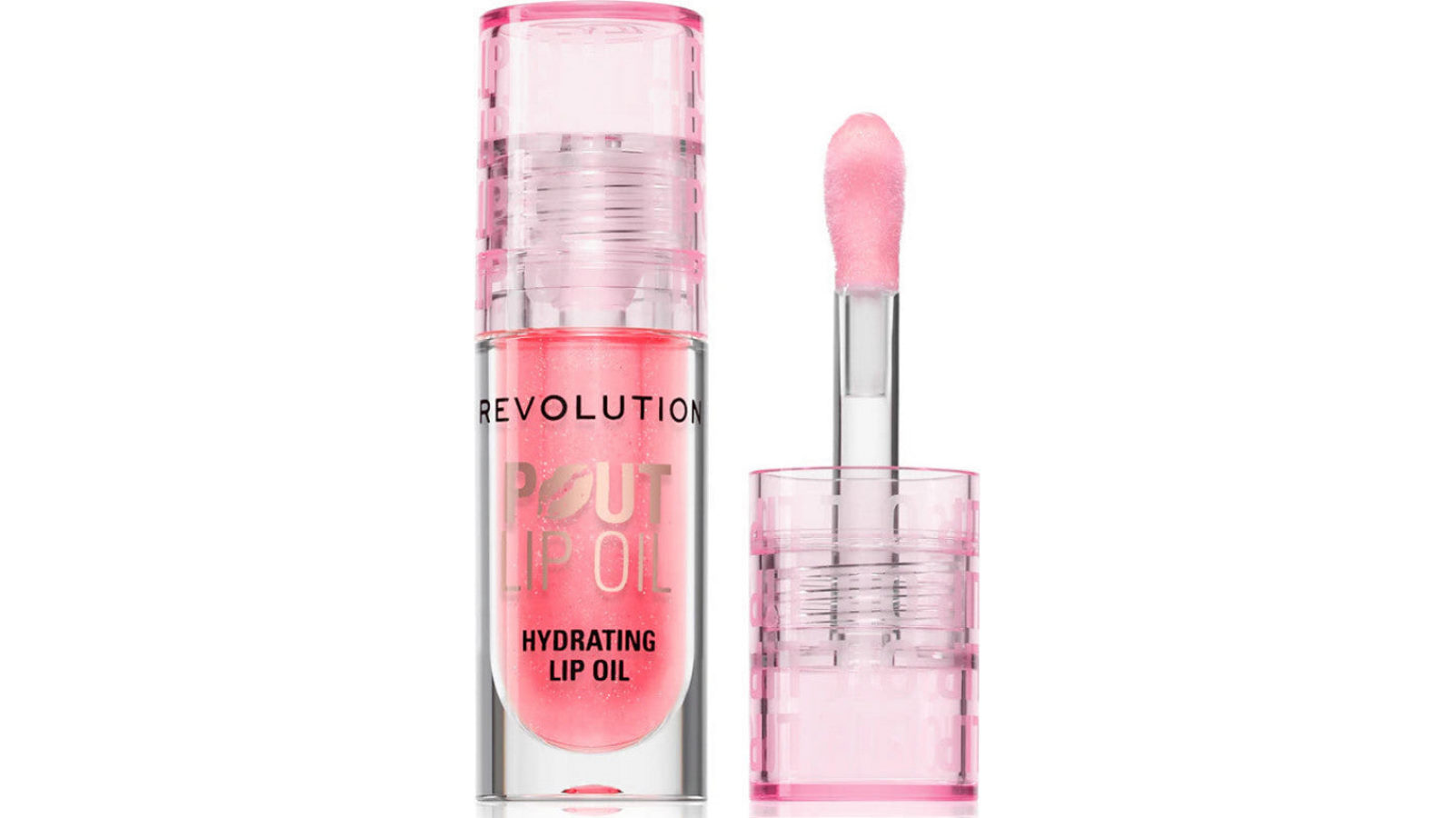 Revolution Beauty Pout Bomb Plumping Lip Oil in Glam - Pink