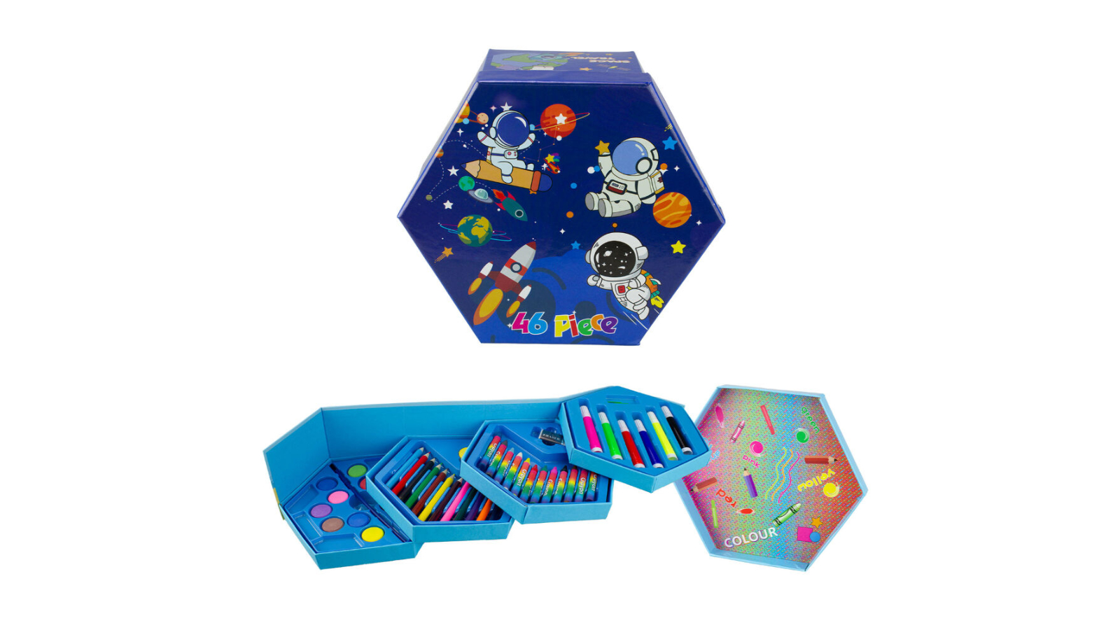 LCORP 46 Piece Space Theme Kids Art