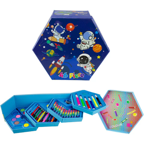 LCORP 46 Piece Space Theme Kids Art