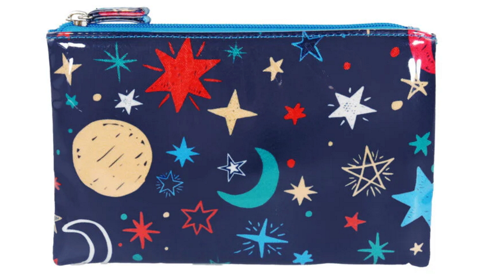 Wicked Sista Mister Galaxy Large Flat Purse