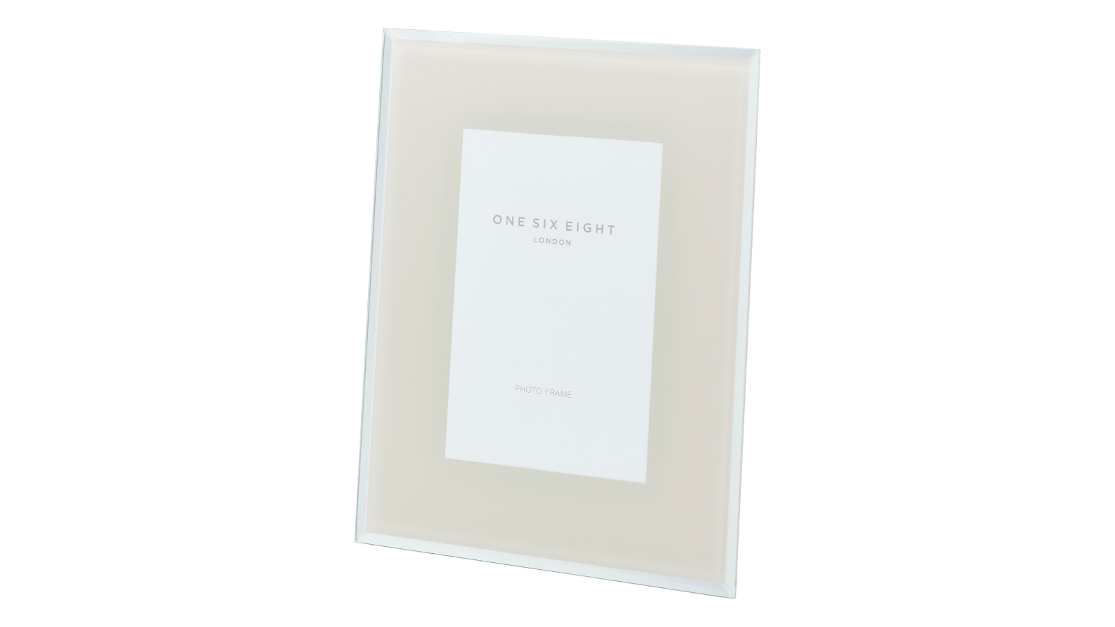 6 x 4 Off White Glass Photo Frame