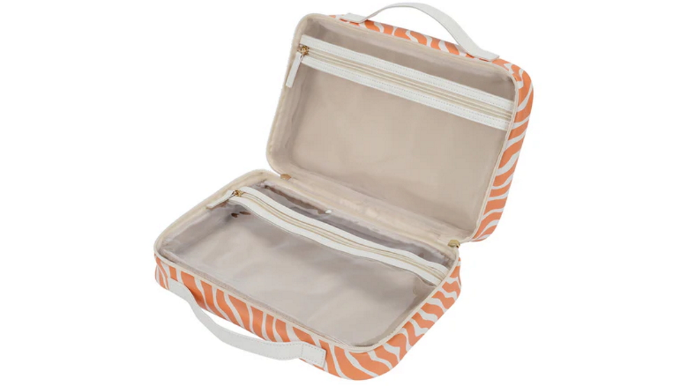MP Cosmetics Orange Zigzag Weekender 2-Piece Set