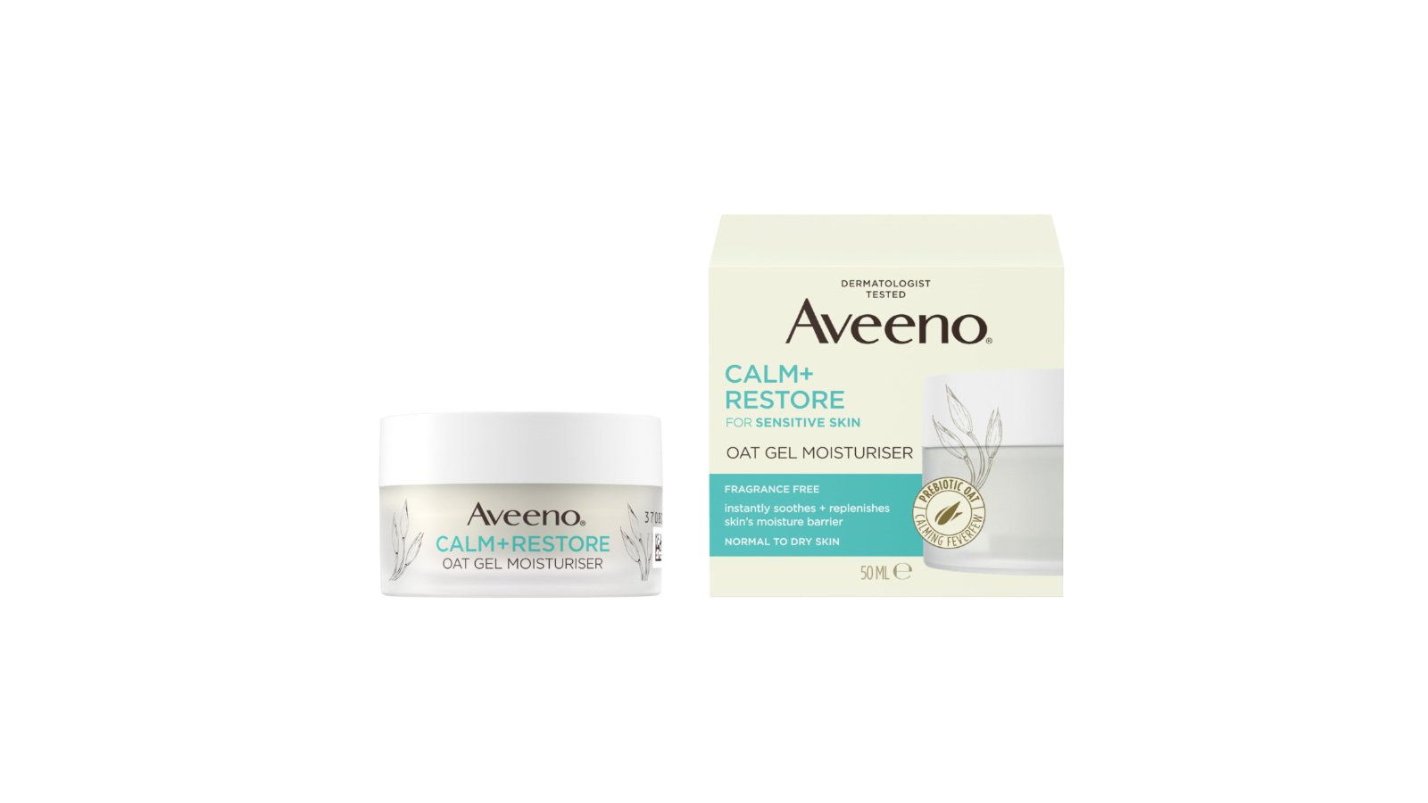Aveeno Calm and Restore Oat Gel Moisturiser - 50ml