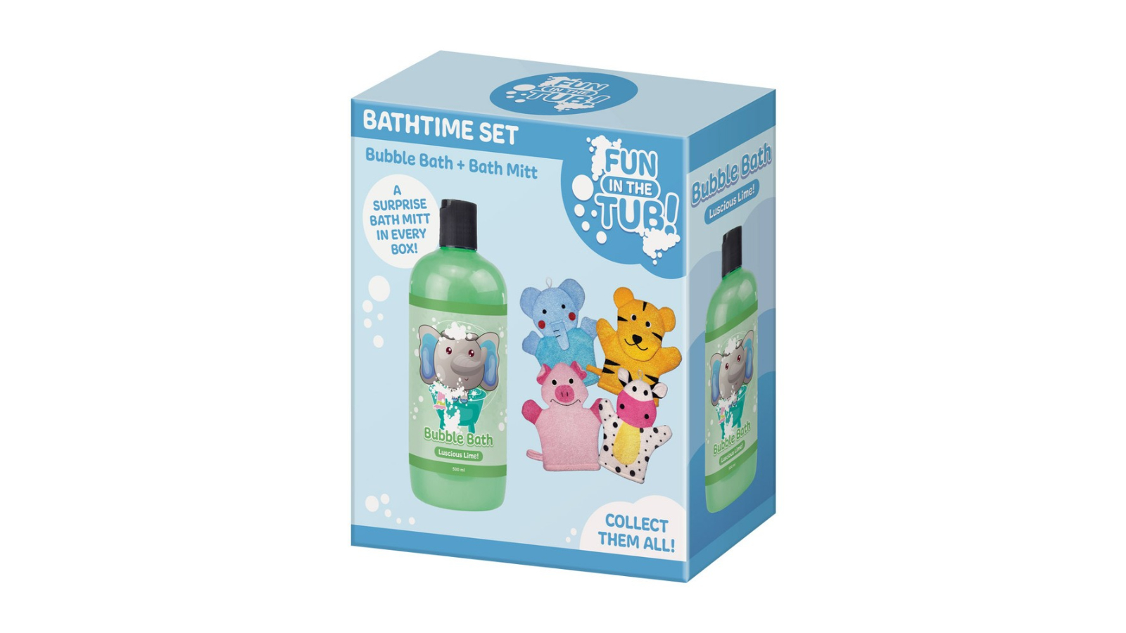 Fun In the Tub Elephant Bubble Bath with Bath Mitt - 500ml