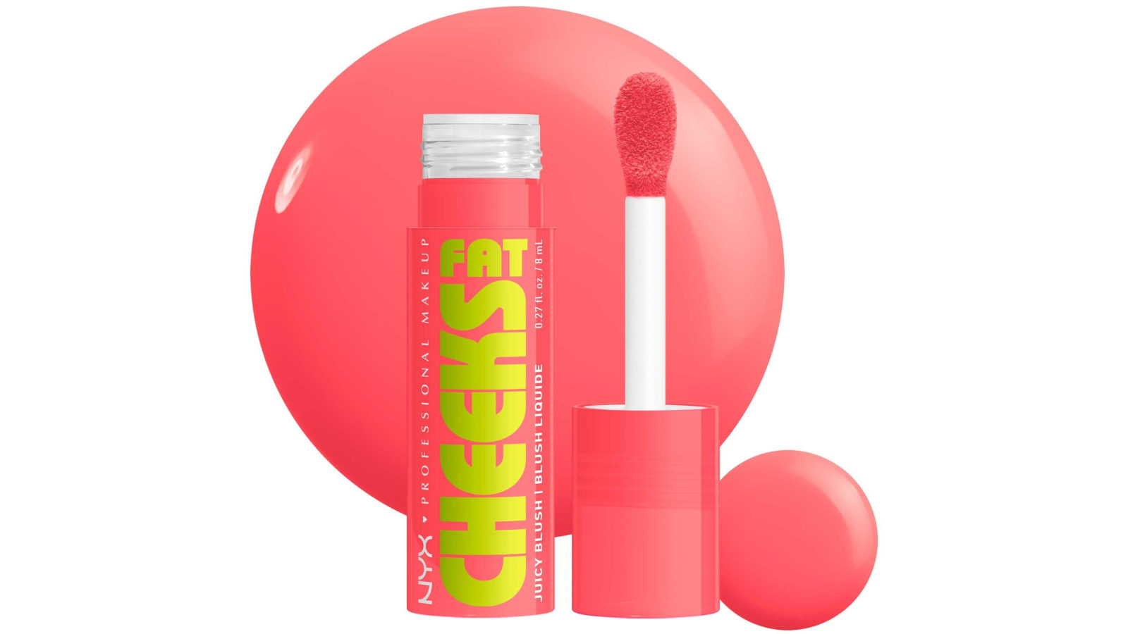 Nyx Professional Makeup 8ml Fat Cheeks Blush - Peach Plunge