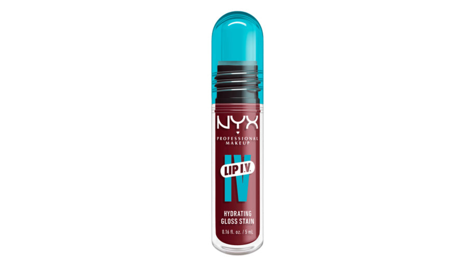 Nyx Professional Makeup 5ml Lip I.V. Hydrating Lip Gloss Stain - Drippin in Rose