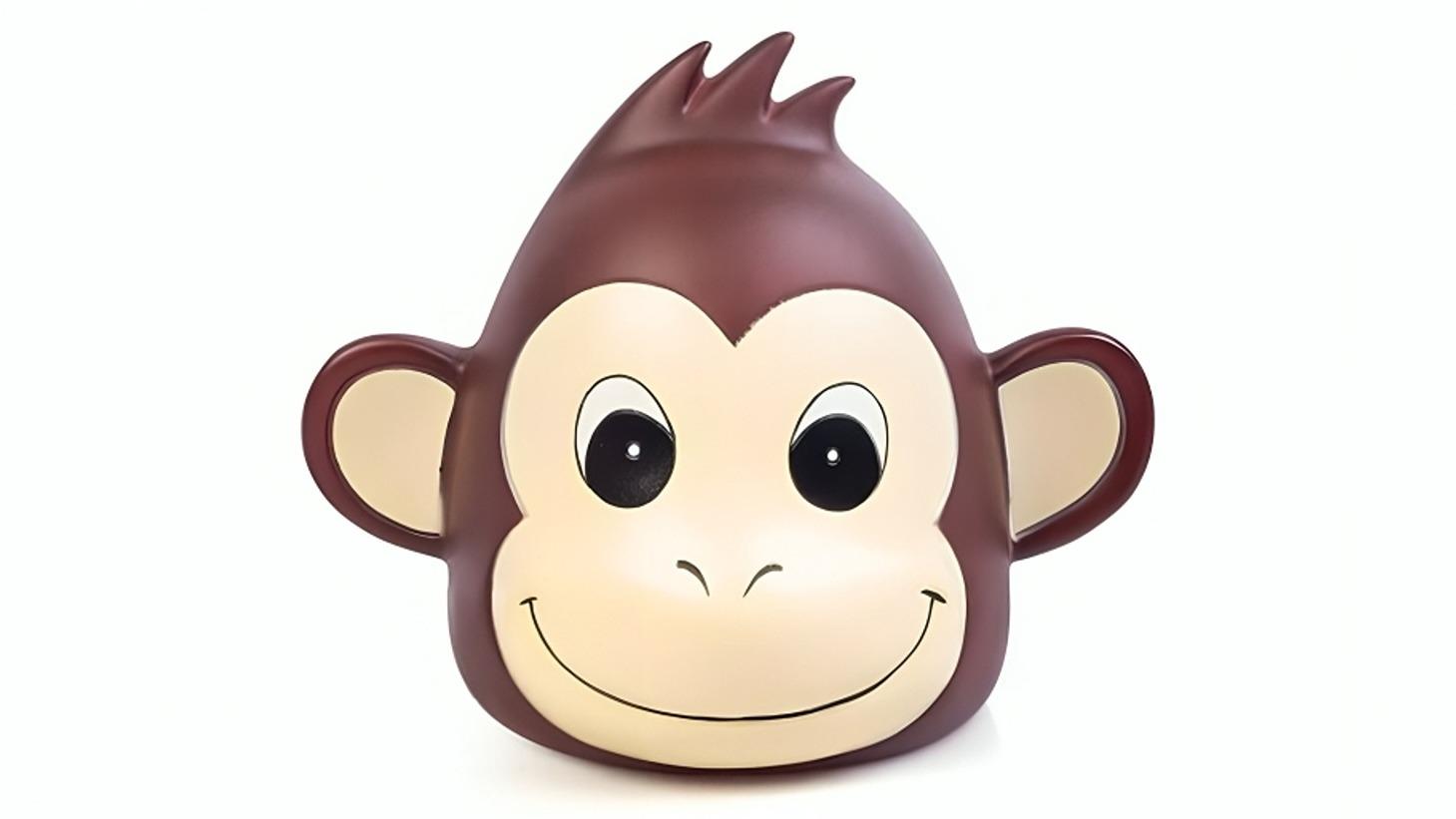 Smooshos Pal Monkey Table Lamp for Kids - 25cm