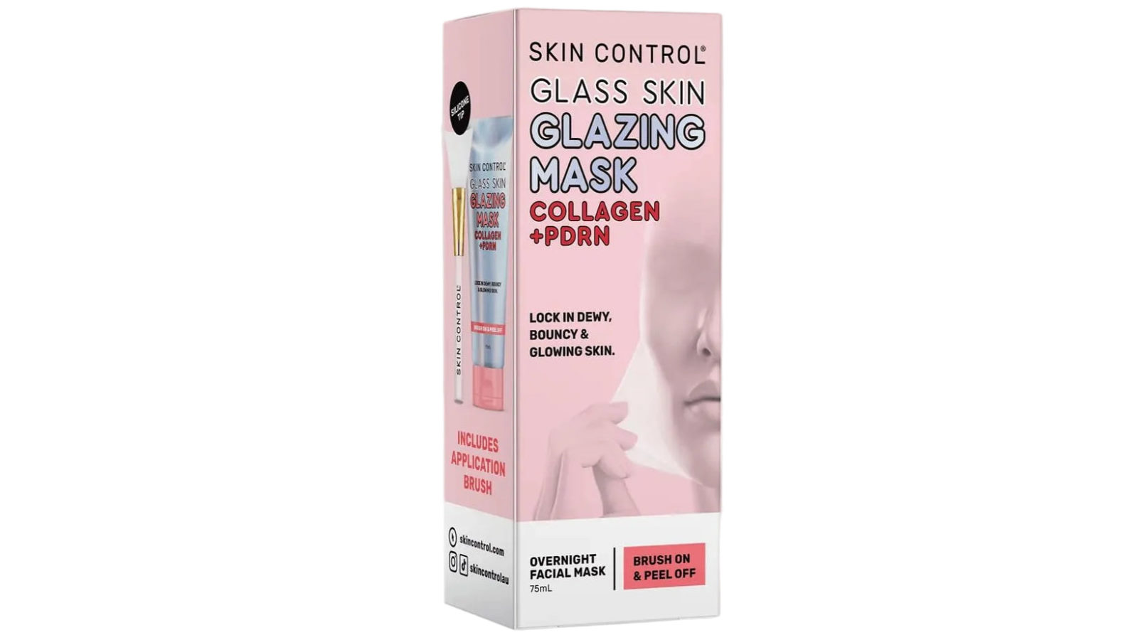 Skin Control Glass Skin Glazing Mask with Collagen for Hydration and Plumping 75ML