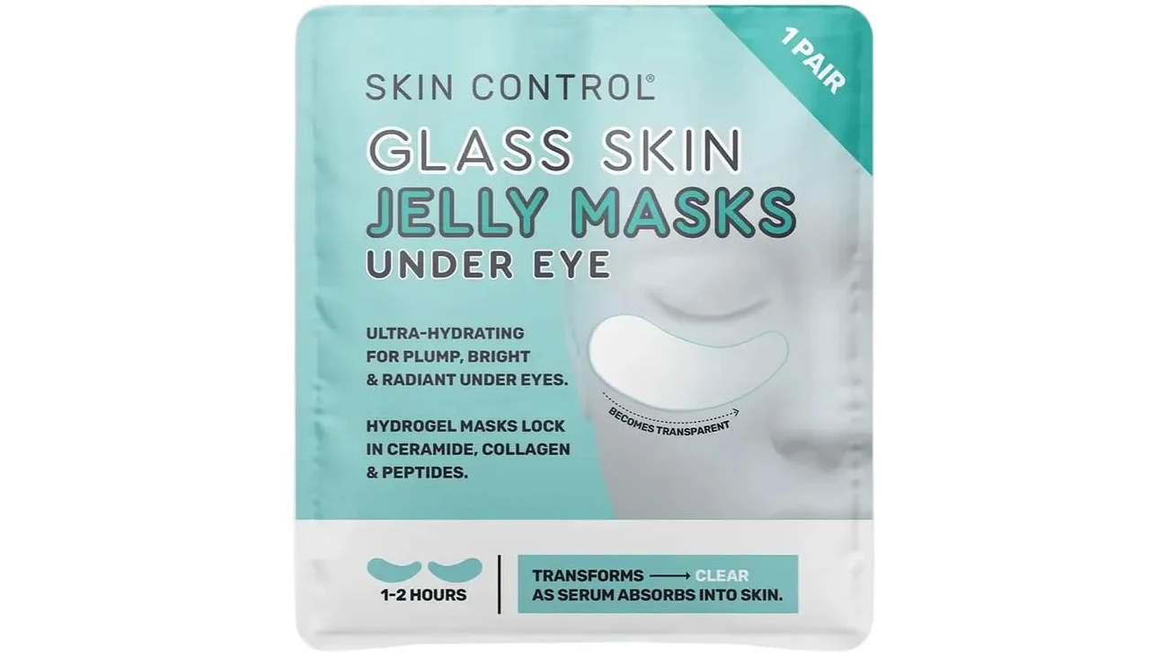 Skin Control Glass Skin Under Eye Jelly Mask for Hydration and Brightening - 3 Pair
