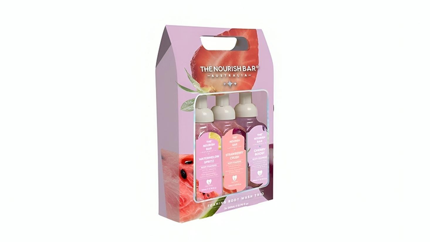 The Nourish Bar Trio Foaming Body Wash
