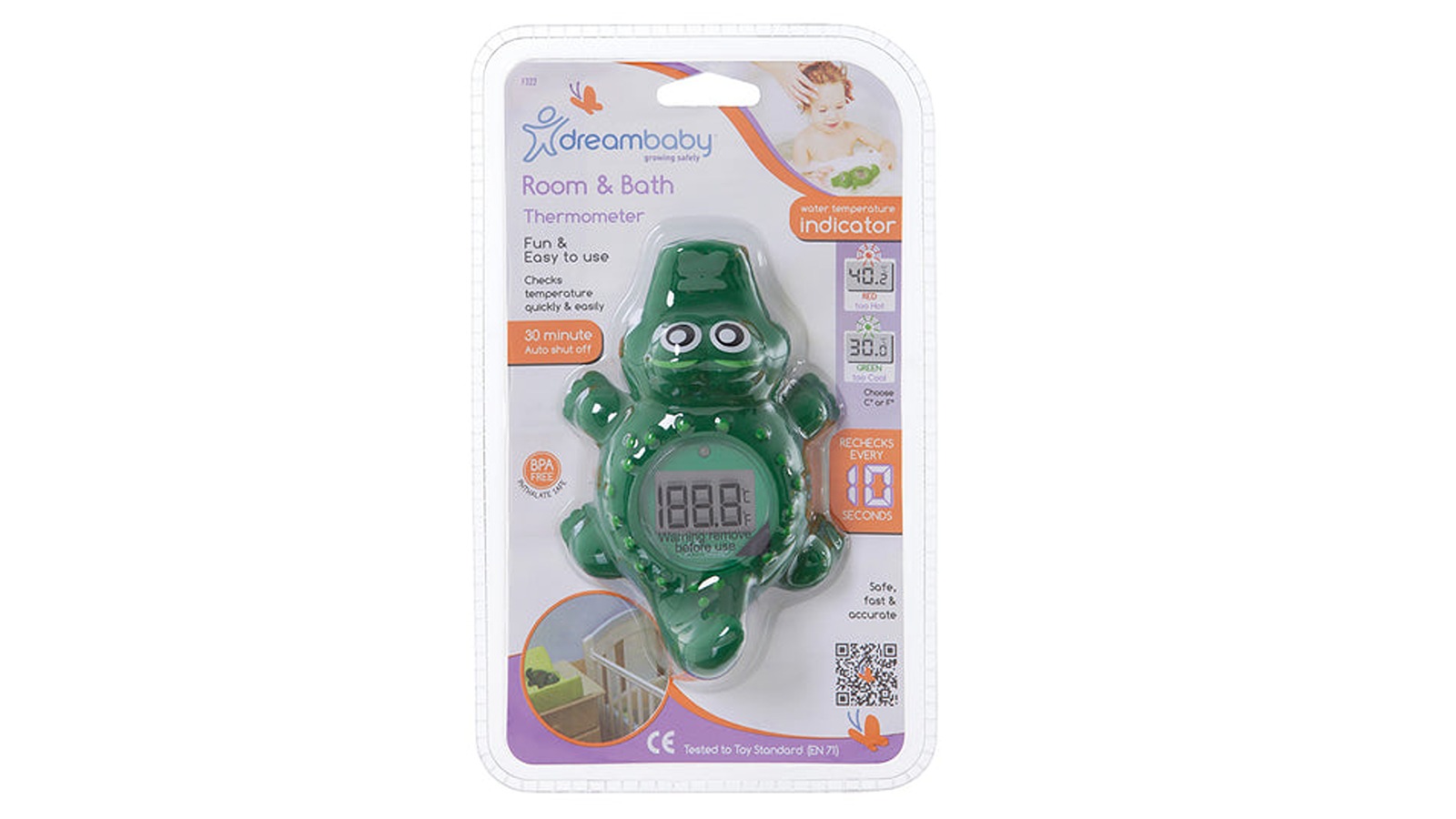 Dreambaby Crocodile Room and Bath Thermometer