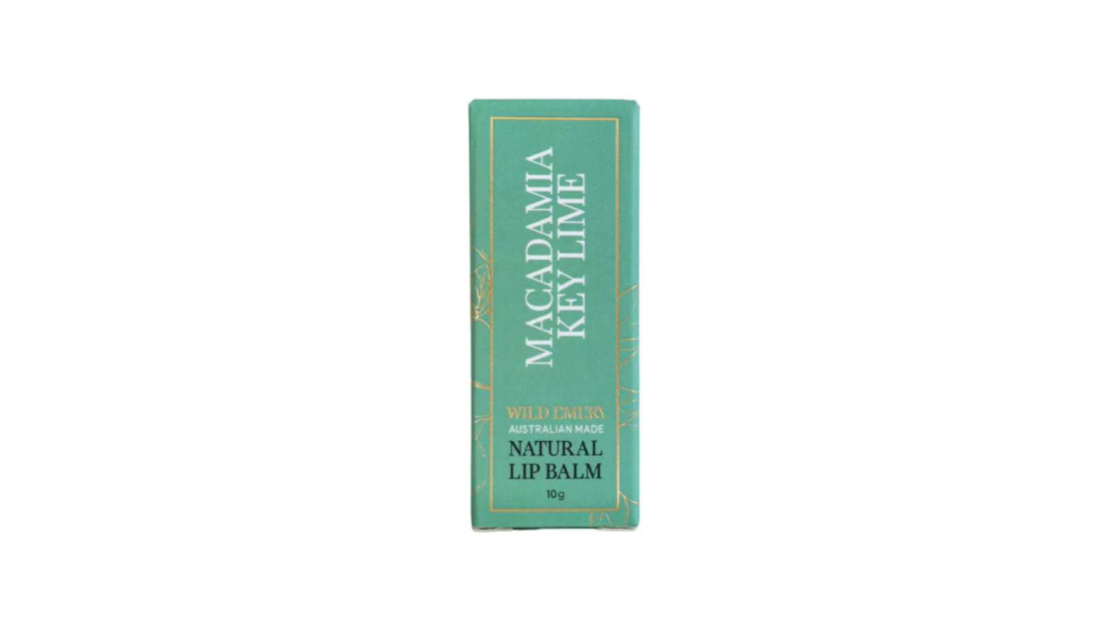 Wild Emery 10g Natural Macadamia and Key Lime Lip Balm