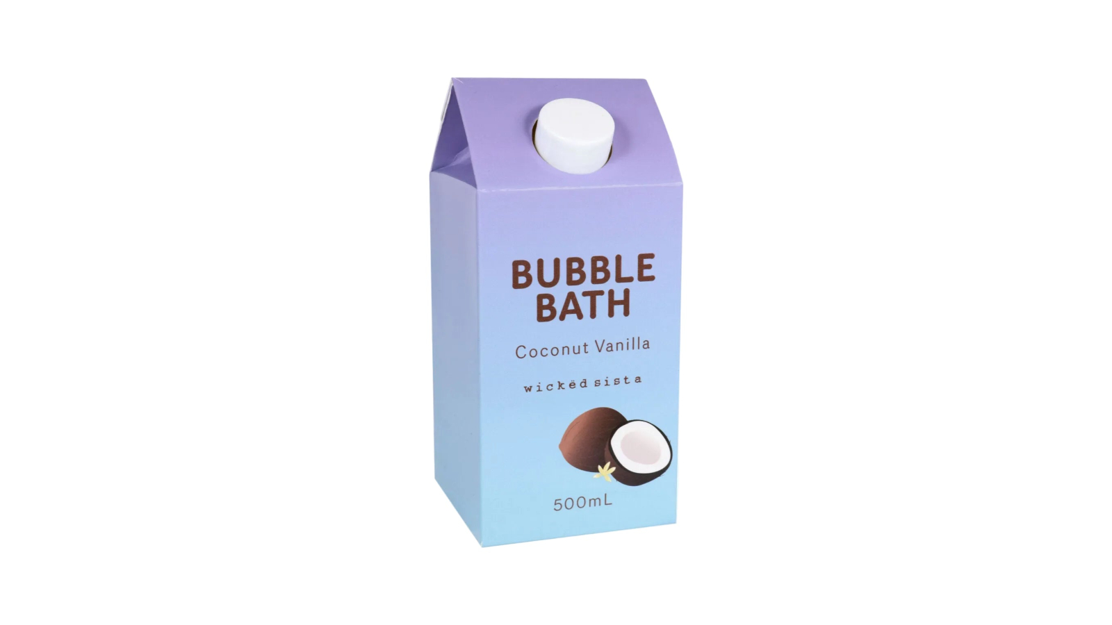 Wicked Sista Coconut Vanilla Colour Rush Bubble Bath - 500ml