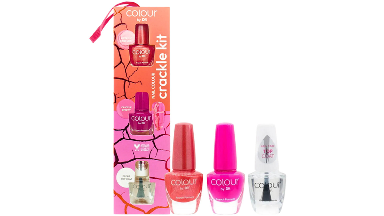 Colour by TBN Christmas Nail Colour - Crackle Kit Broken Berry