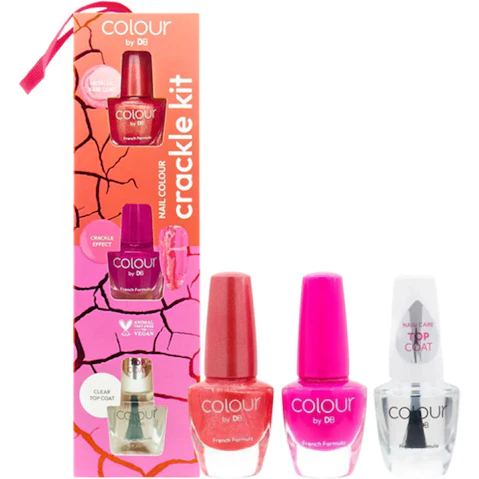 Colour by TBN Christmas Nail Colour - Crackle Kit Broken Berry