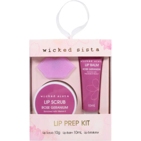 Wicked Sista Rose Geranium Lip Prep Kit