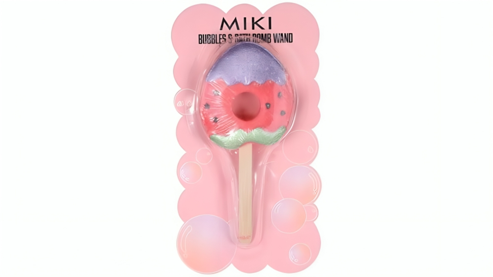 Miki Strawberry Scented Bath Bubble Wand - 100g