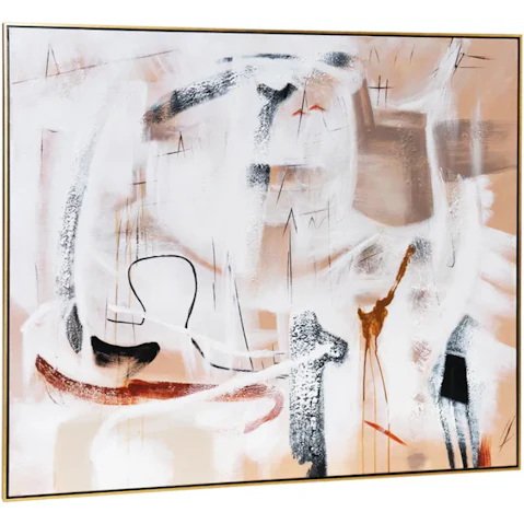 Cafe Lighting & Living Freeform Oil on Canvas Painting