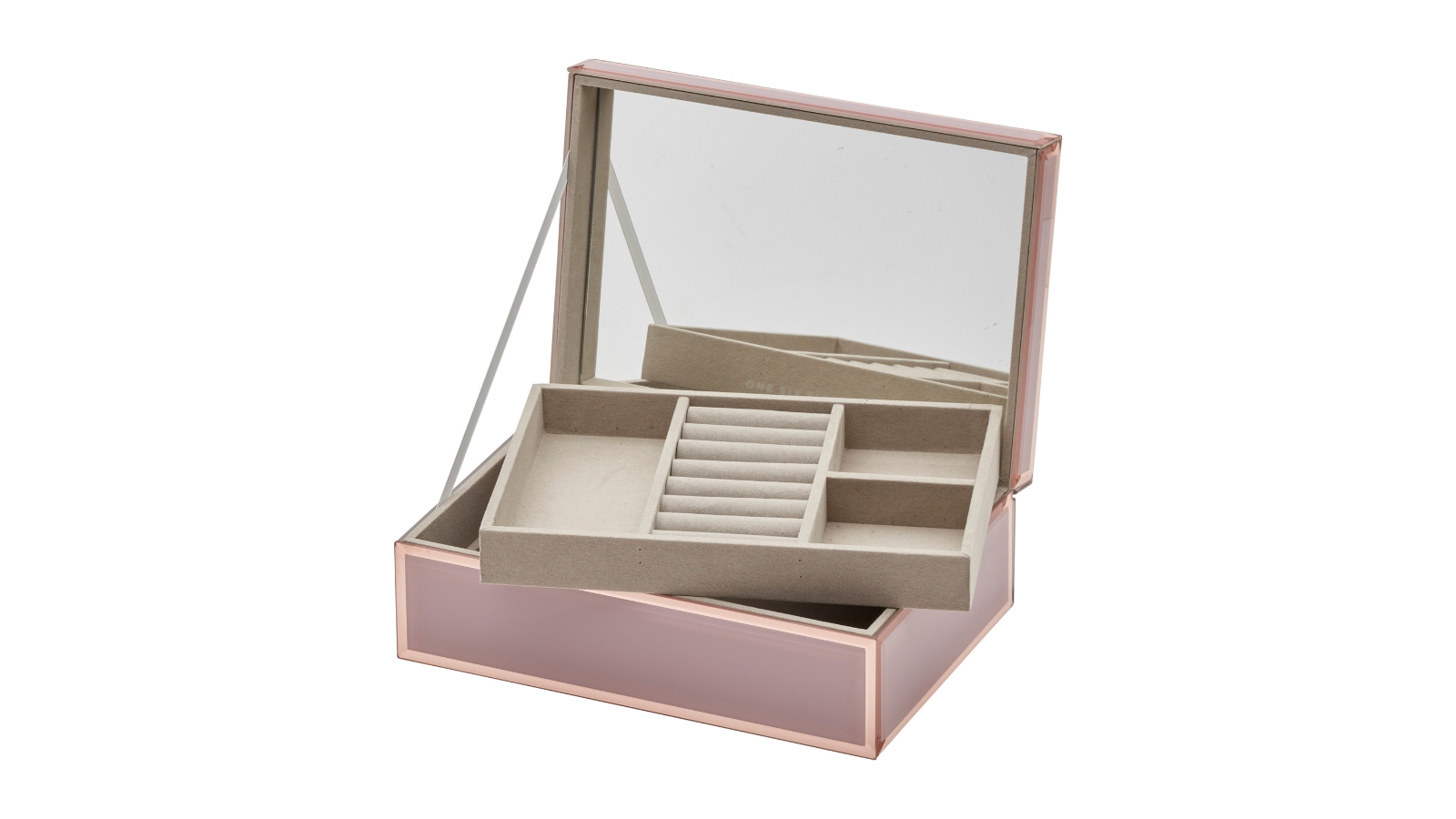 One Six Eight London SARA Dusty Rose Large Jewellery Box