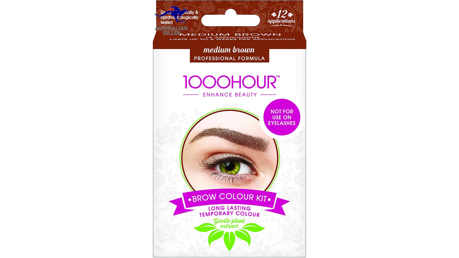 1000 Hour Brow Styling and Dye Kit - Medium Brown