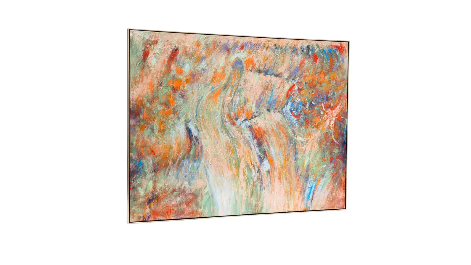 Cafe Lighting & Living Into The Woods Oil on Canvas Painting