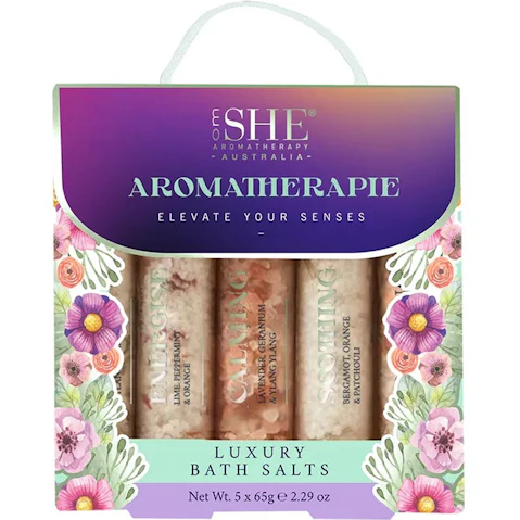 Om She Aromatherapy Aromatherapie Bath Soak Collection
