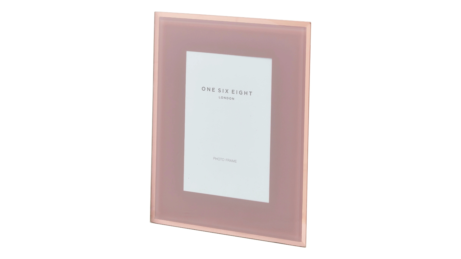 One Six Eight London Glass Photo Frame - Dusty Rose