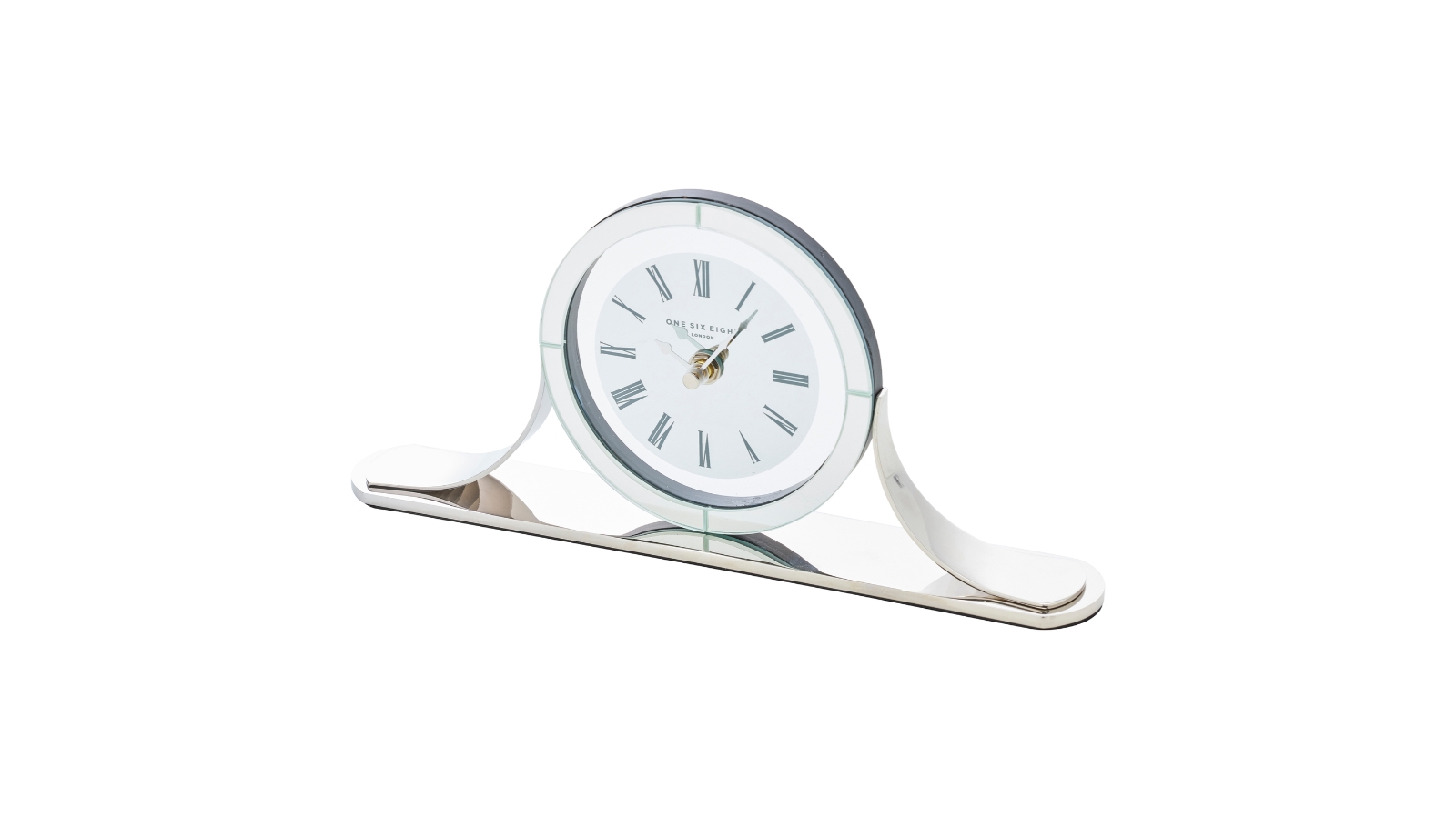 One Six Eight London Hampton's Glass Mantel Clock Harvey Norman